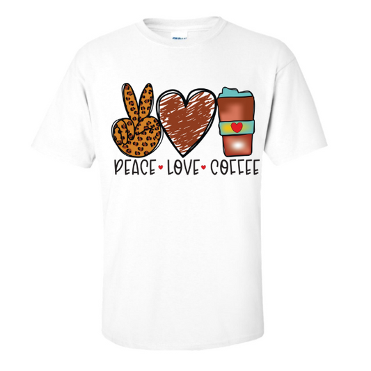 Peace Love Coffee T-Shirt