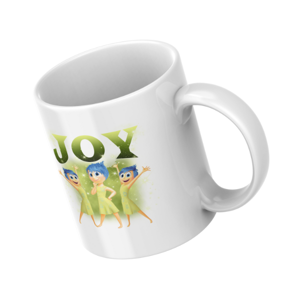 Joy Themed Coffee Cup and Coaster Set