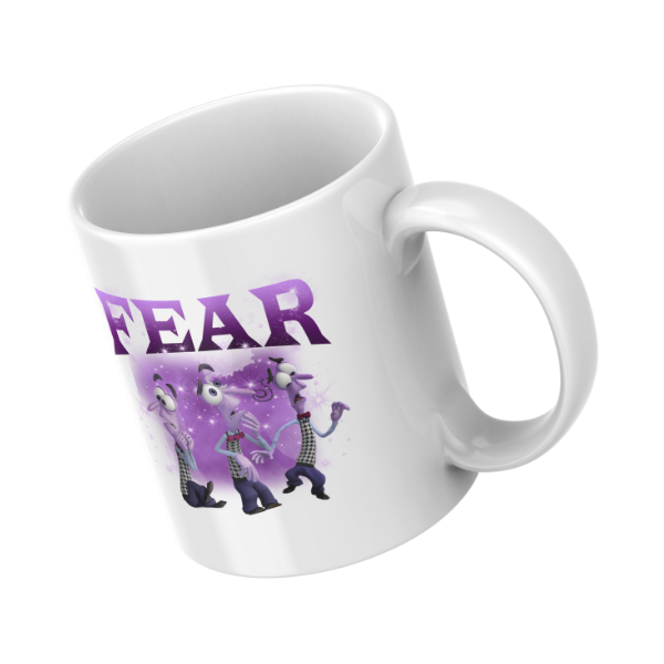 Fear Themed Coffee Cup and Coaster Set