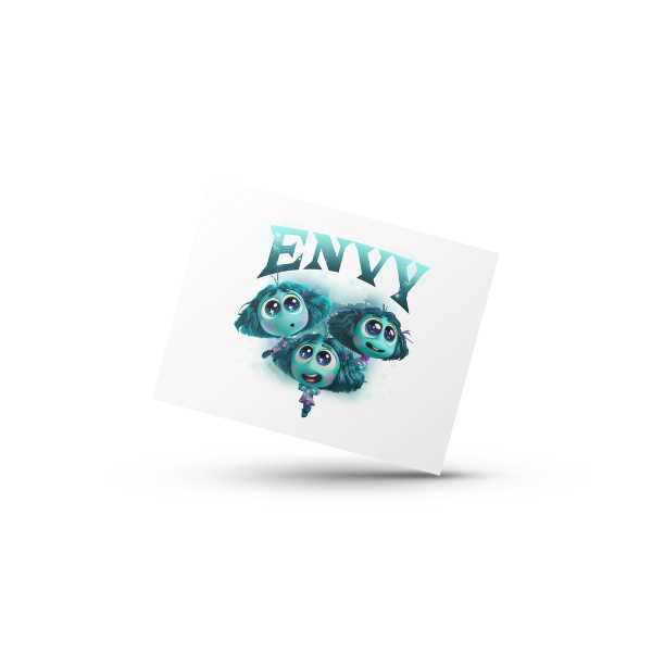 Envy Themed Coffee Cup and Coaster Set