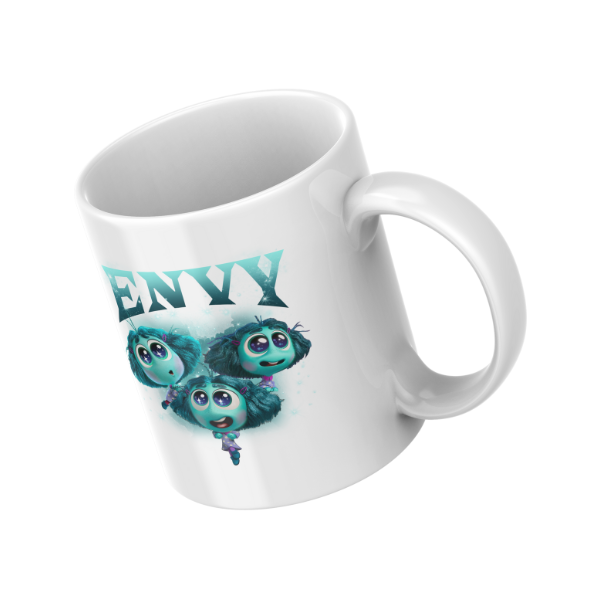 Envy Themed Coffee Cup and Coaster Set