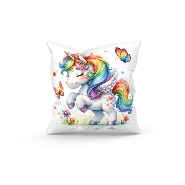 Cute Unicorn Throw Pillow