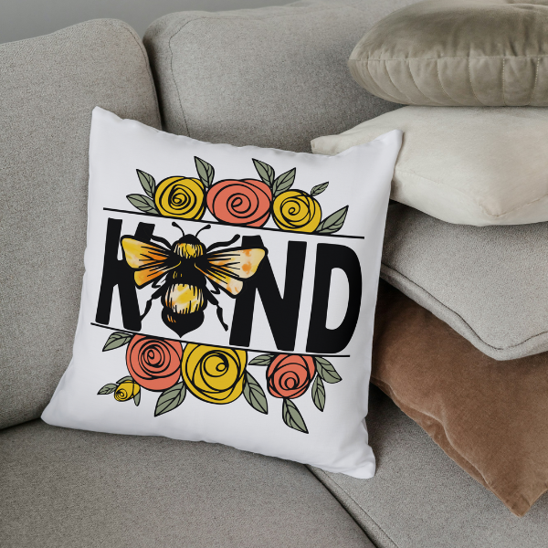 Bee Kind Throw Pillow