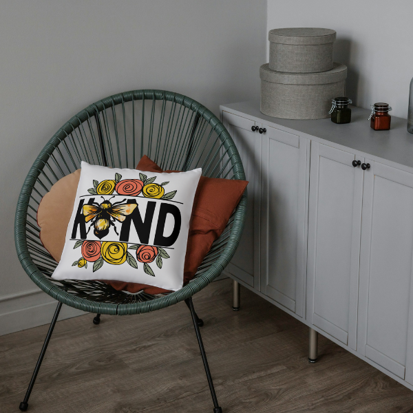 Bee Kind Throw Pillow