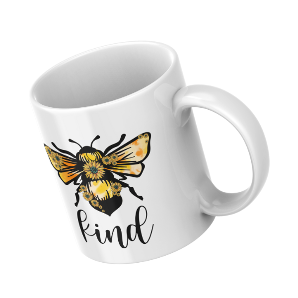 Bee Kind Coffee Cup and Coaster Set