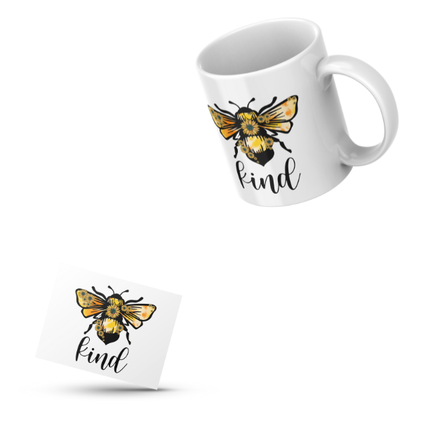 Bee Kind Coffee Cup and Coaster Set