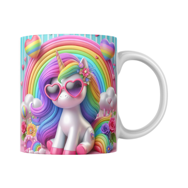 Rainbow Unicorn Coffee Cup