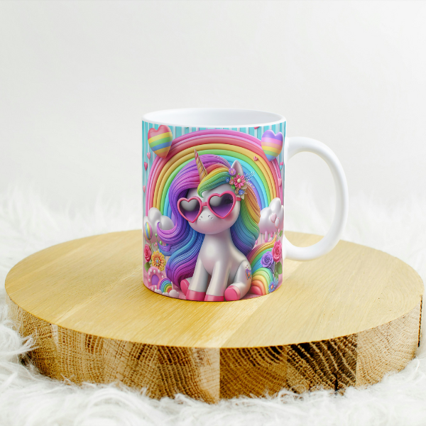 Rainbow Unicorn Coffee Cup