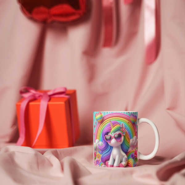 Rainbow Unicorn Coffee Cup