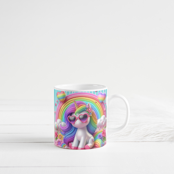 Rainbow Unicorn Coffee Cup