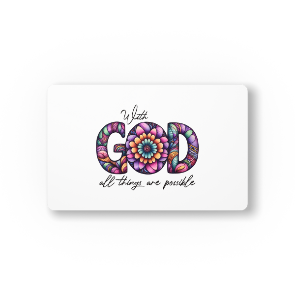 With God All Things Are Possible Mouse Pad