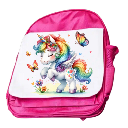 Cute Unicorn Junior And Senior Size Backpack