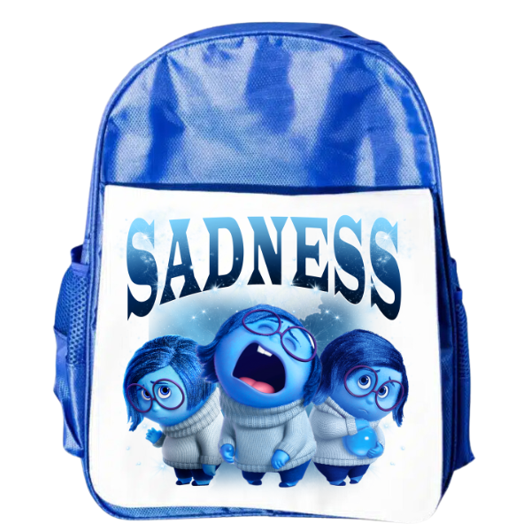 Sadness Themed Junior And Senior Size Backpacks