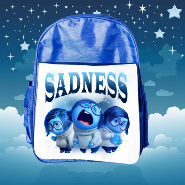 Sadness Themed Junior And Senior Size Backpacks