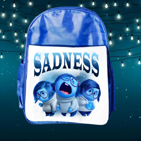 Sadness Themed Junior And Senior Size Backpacks