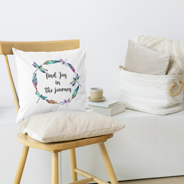 Dragonflies Find Joy In The Journey Throw Pillow