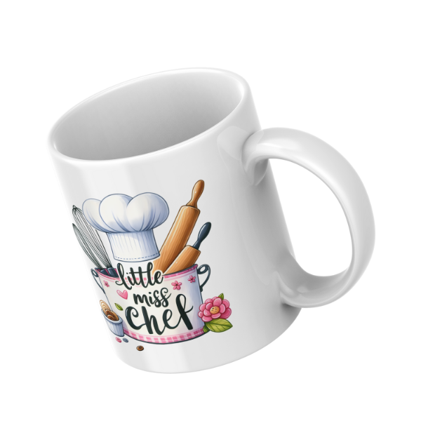 Little Miss Chef Coffee Cup and Coaster Set