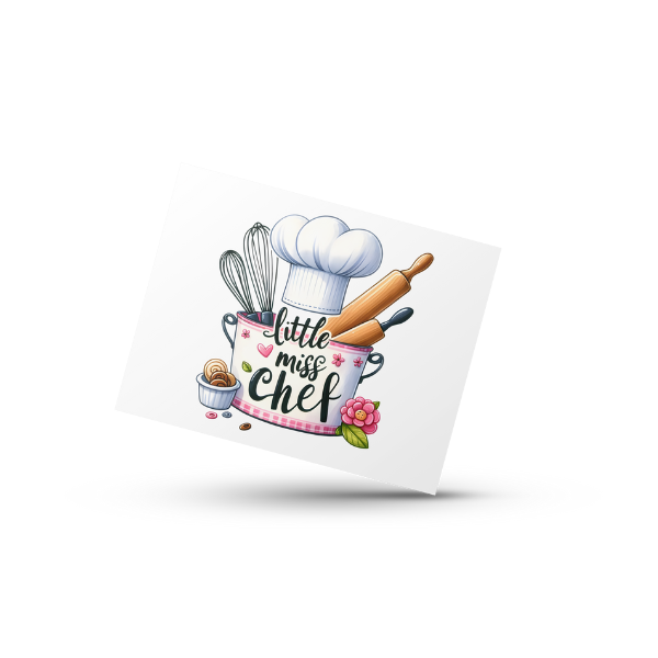 Little Miss Chef Coffee Cup and Coaster Set