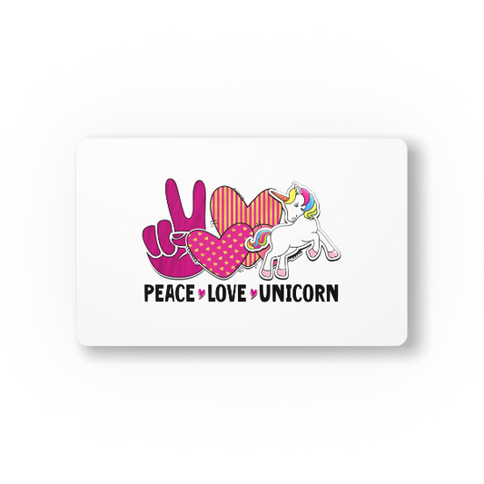 Peace Love Unicorn Mouse Pad