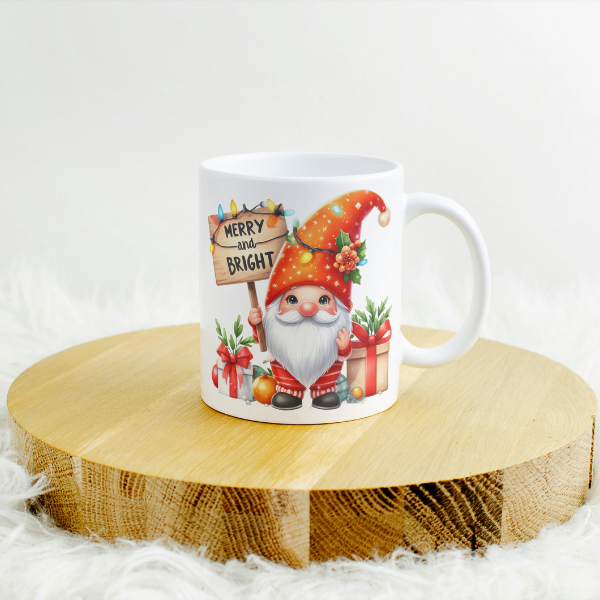 Gnome Merry and Bright Coffee Cup