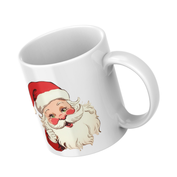 Christmas Father Coffee Cup and Coaster Set