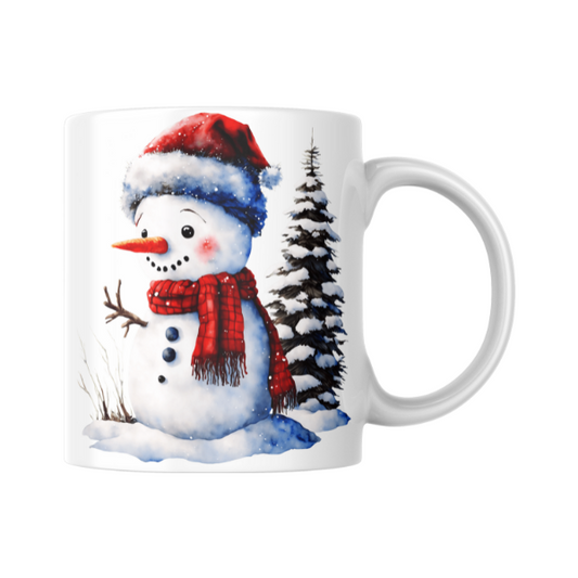 Christmas Snowman Coffee Cup