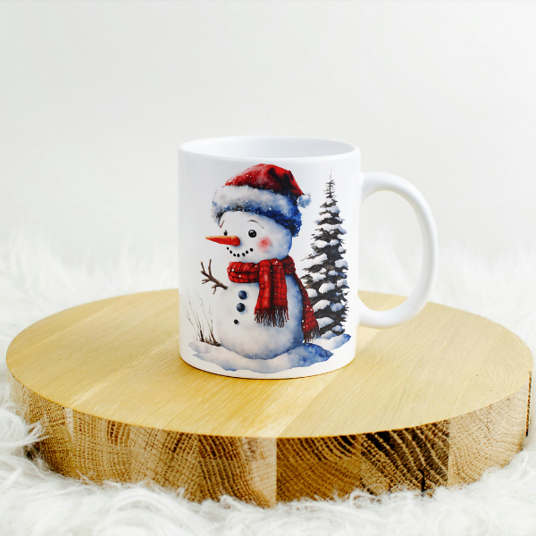 Christmas Snowman Coffee Cup