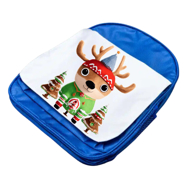 Reindeer And Christmas Trees Junior and Senior Size Backpacks