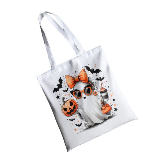 Spooky Halloween Ghost Shopping Bag