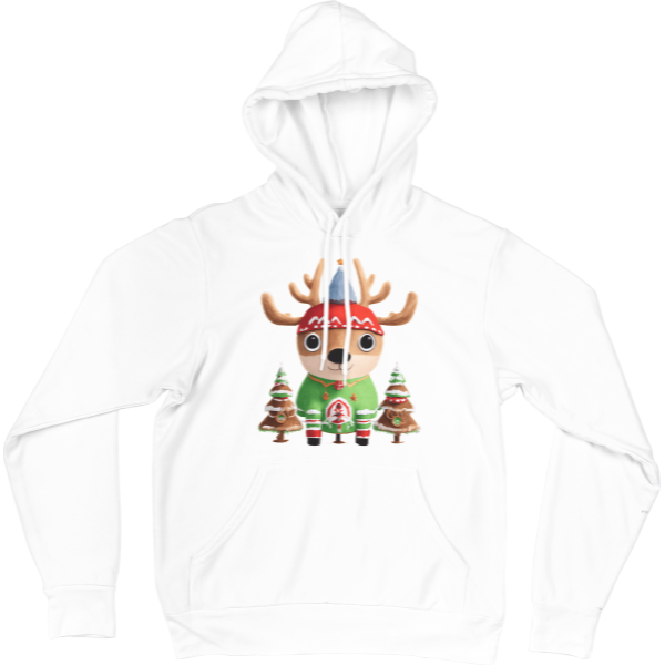 Reindeer And Christmas Trees Hoodie