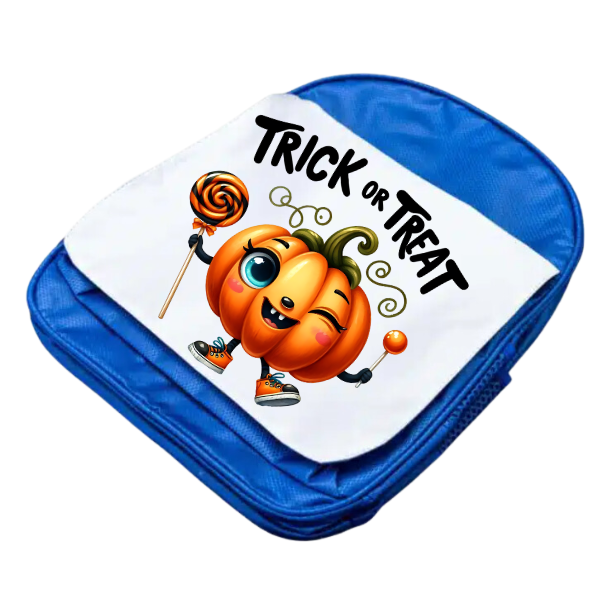 Cute Halloween Pumpkin Trick Or Treat Junior and Senior Size Backpacks