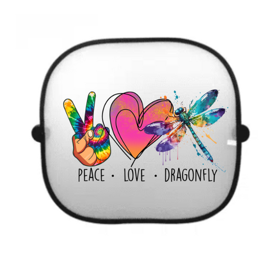 Peach Love Dragonfly Sunshade