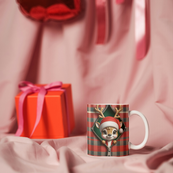 Reindeer Coffee Cup