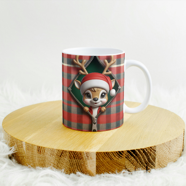 Reindeer Coffee Cup