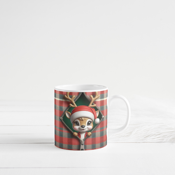 Reindeer Coffee Cup