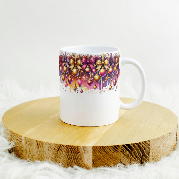 Beautiful Christmas Ornament Coffee Cup