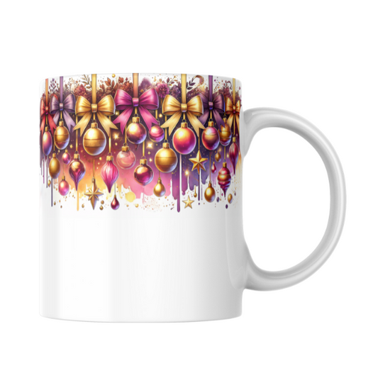 Beautiful Christmas Ornament Coffee Cup