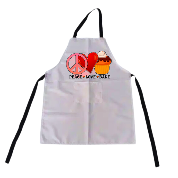 Peace Love Bake Short and Long Apron