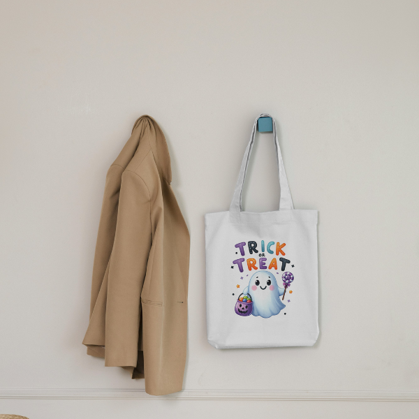 Cute Ghost Trick Or Treat Shopping Bag