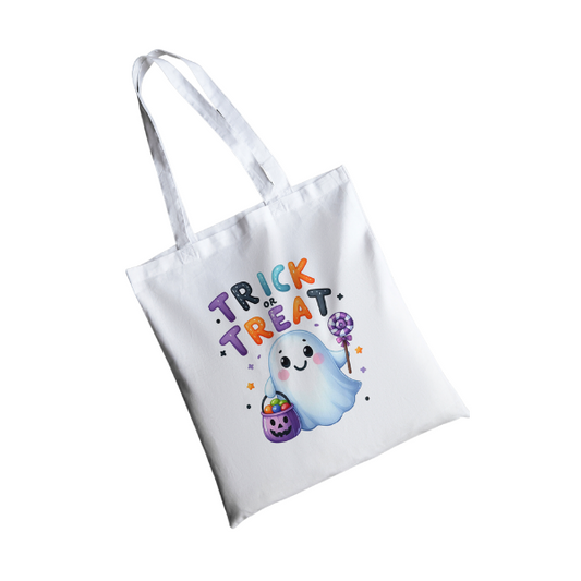 Cute Ghost Trick Or Treat Shopping Bag