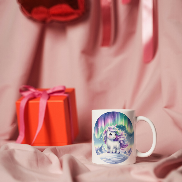 Snow Unicorn Coffee Cup