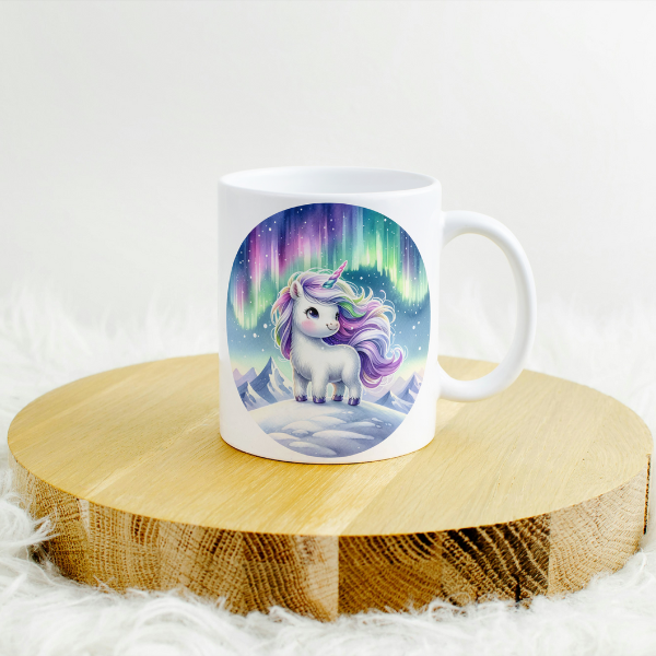 Snow Unicorn Coffee Cup