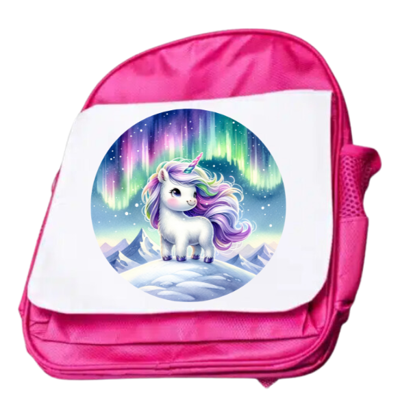 Snow Unicorn Junior and Senior Size Backpacks