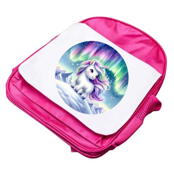 Snow Unicorn Junior and Senior Size Backpacks