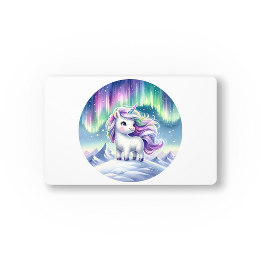 Snow Unicorn Mouse Pad