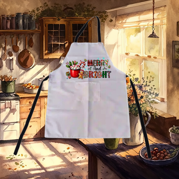 Merry And Bright Short and Long Apron