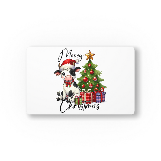 Baby Cow Merry Christmas Mouse Pad