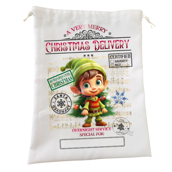 Santa Bag - Christmas Delivery From A Cute Elf