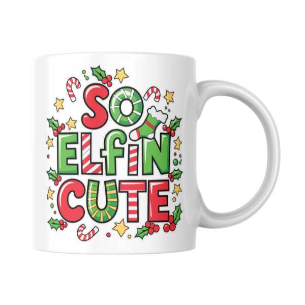 So Elfin Cute Coffee Cup and Coaster Set