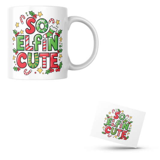 So Elfin Cute Coffee Cup and Coaster Set